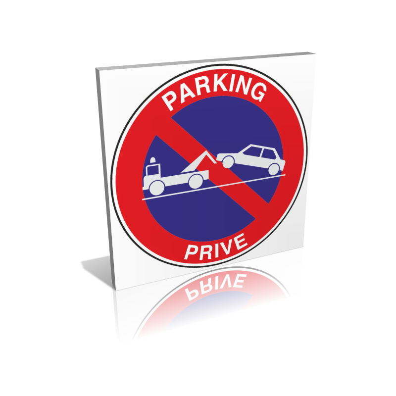 Panneau Parking privé - Défense de stationner - signalétique interd