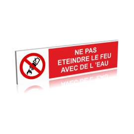 Ne pas éteindre le feu avec de l'eau