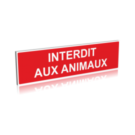 Interdit aux animaux