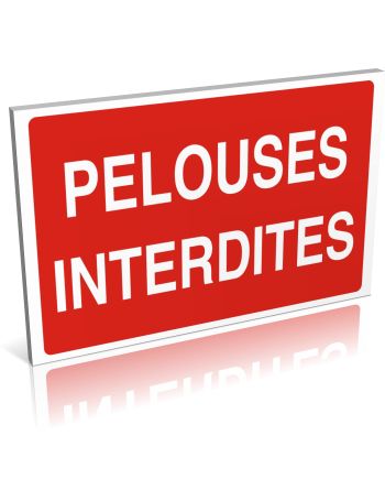 Pelouses interdites