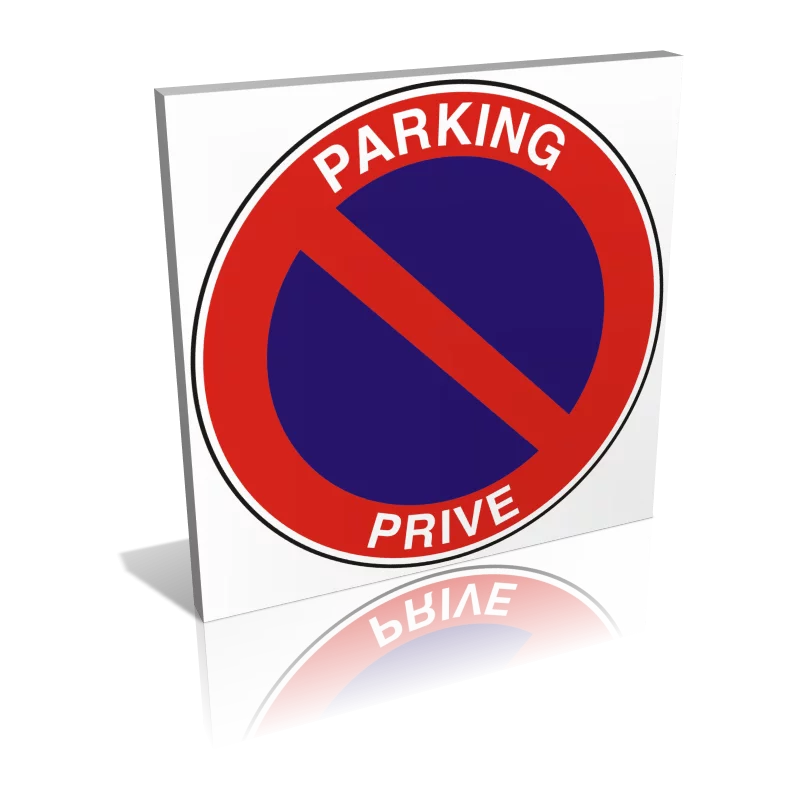 Panneau de signalisation Parking Privé en aluminium