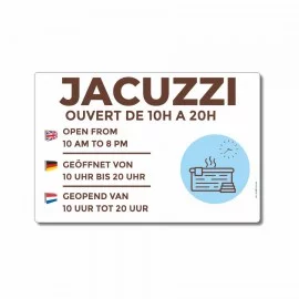 Jacuzzi horaires