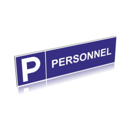 Panneau Parking réservé au personnel - signalétique parking ou sta...